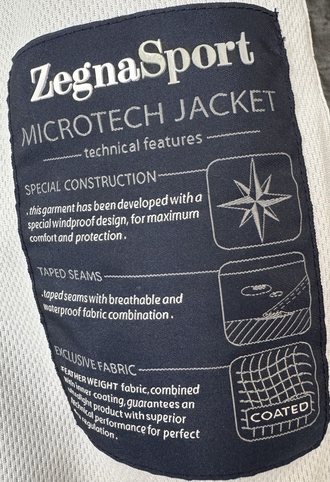 Vtg Zenga Sport Microtech Packable Jacket Hooded Gorpcore M Tech Wear — image 6 of 8